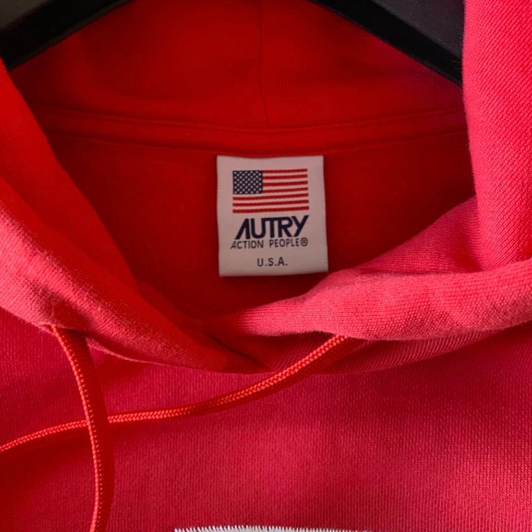 ② 新品 AUTRY オートリー スウェットパーカー フーディー red 赤