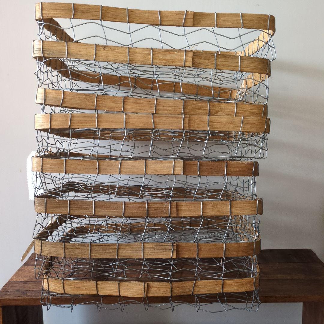 アンティーク風ワイヤーかご (9点セット)