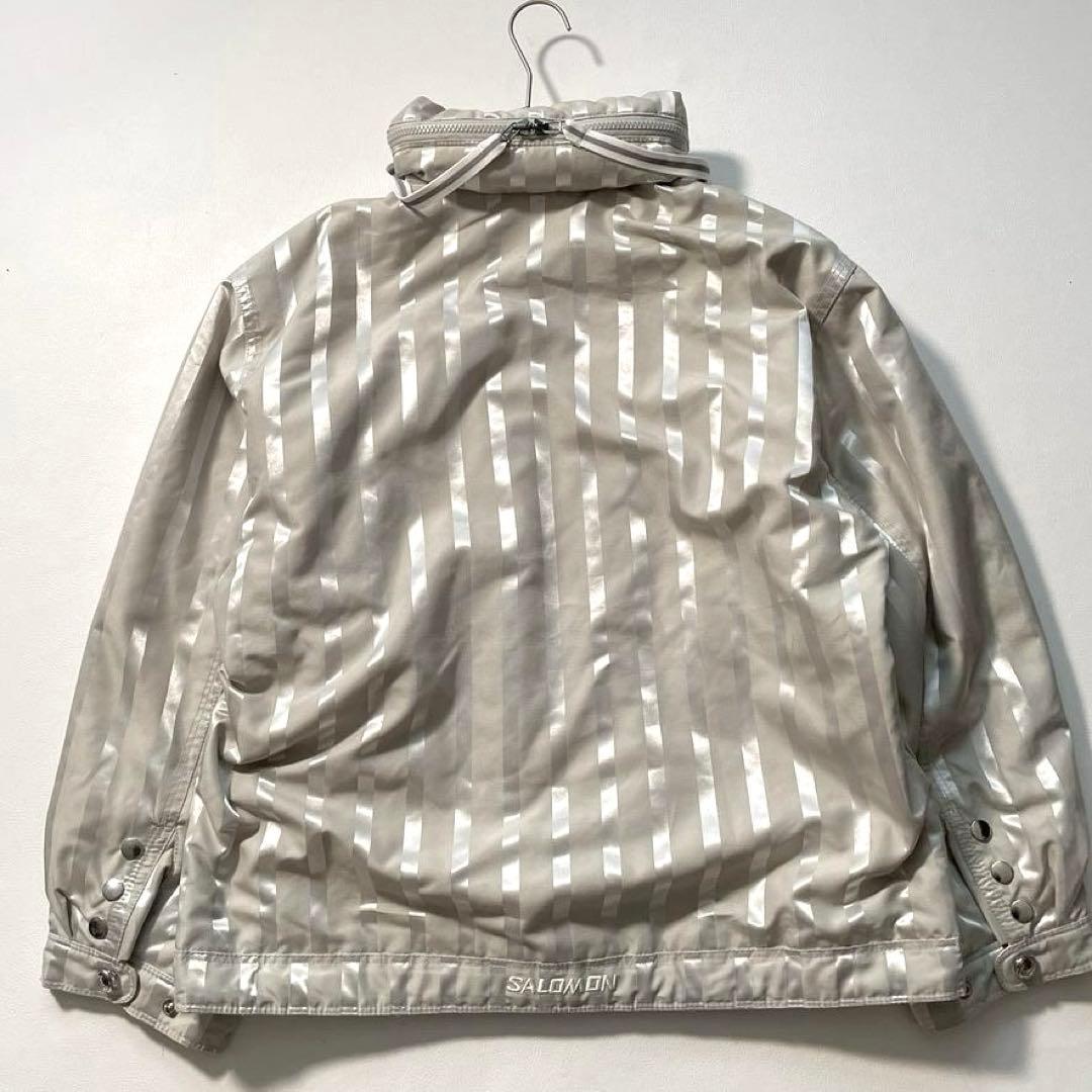 【yyyuuu】SALOMON　レディース スキーウェア上下 シルバー
