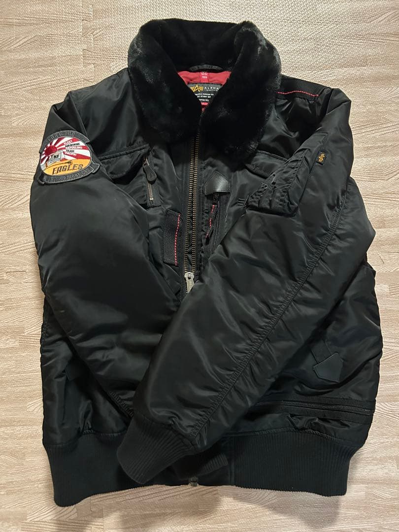 ALPHA アルファ WAIPER別注 フライトジャケット L 黒