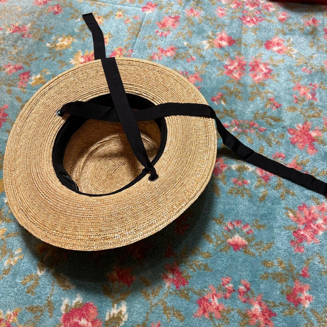 WICA GROCERY 麦わら帽子 ベージュ ストローハット
