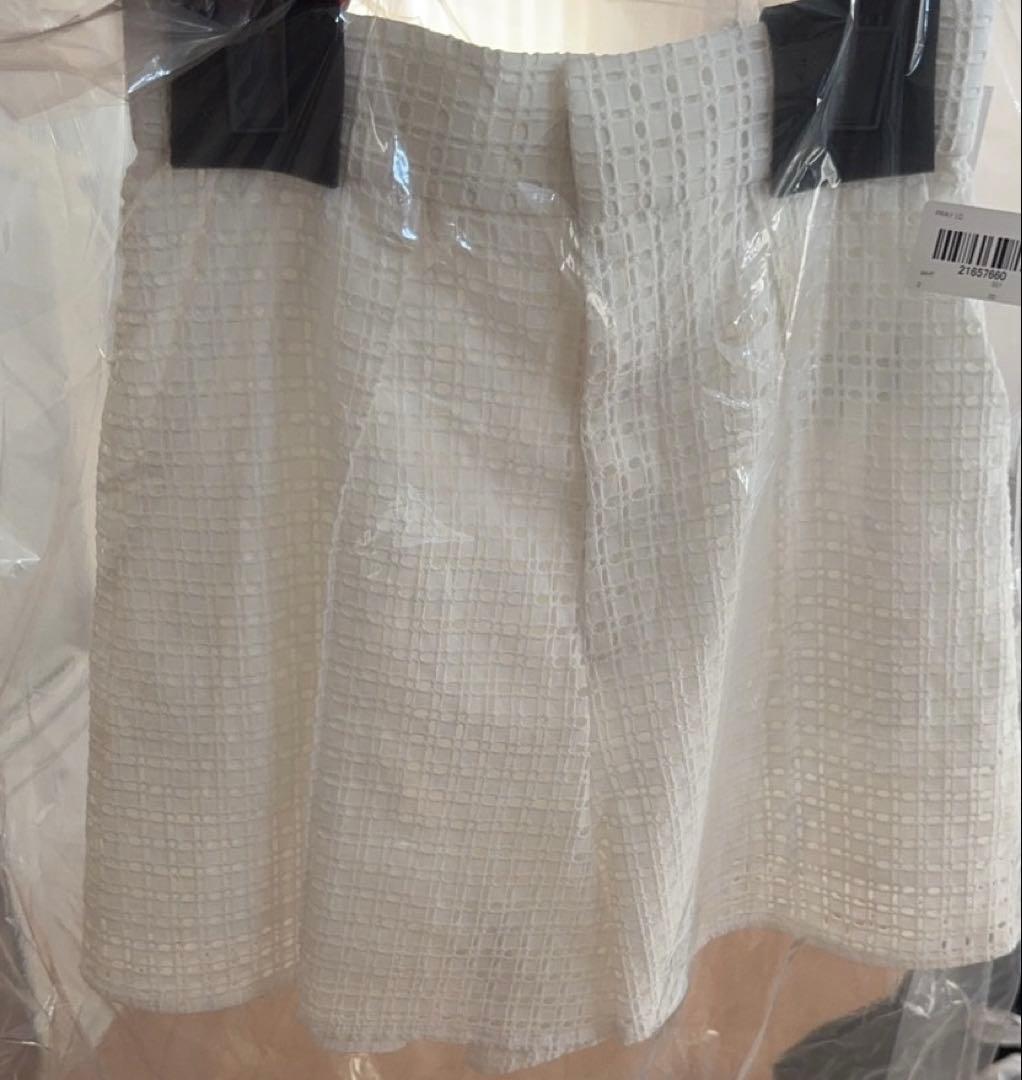 ホワイト メッシュショートパンツ