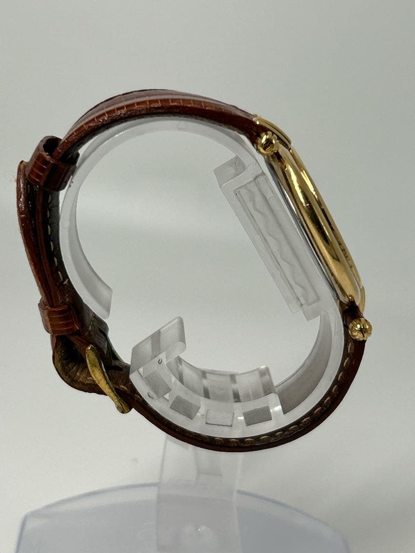 【新品電池/稼働】LANVIN レディース アナログ時計 ゴールド/ブラウン