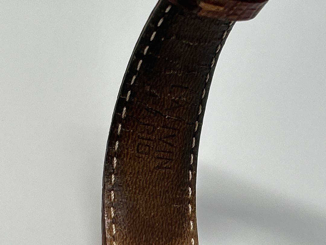 【新品電池/稼働】LANVIN レディース アナログ時計 ゴールド/ブラウン