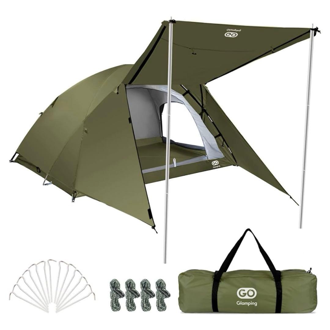 GO Glamping キャンプ　テント　2-4人用　コンパクト