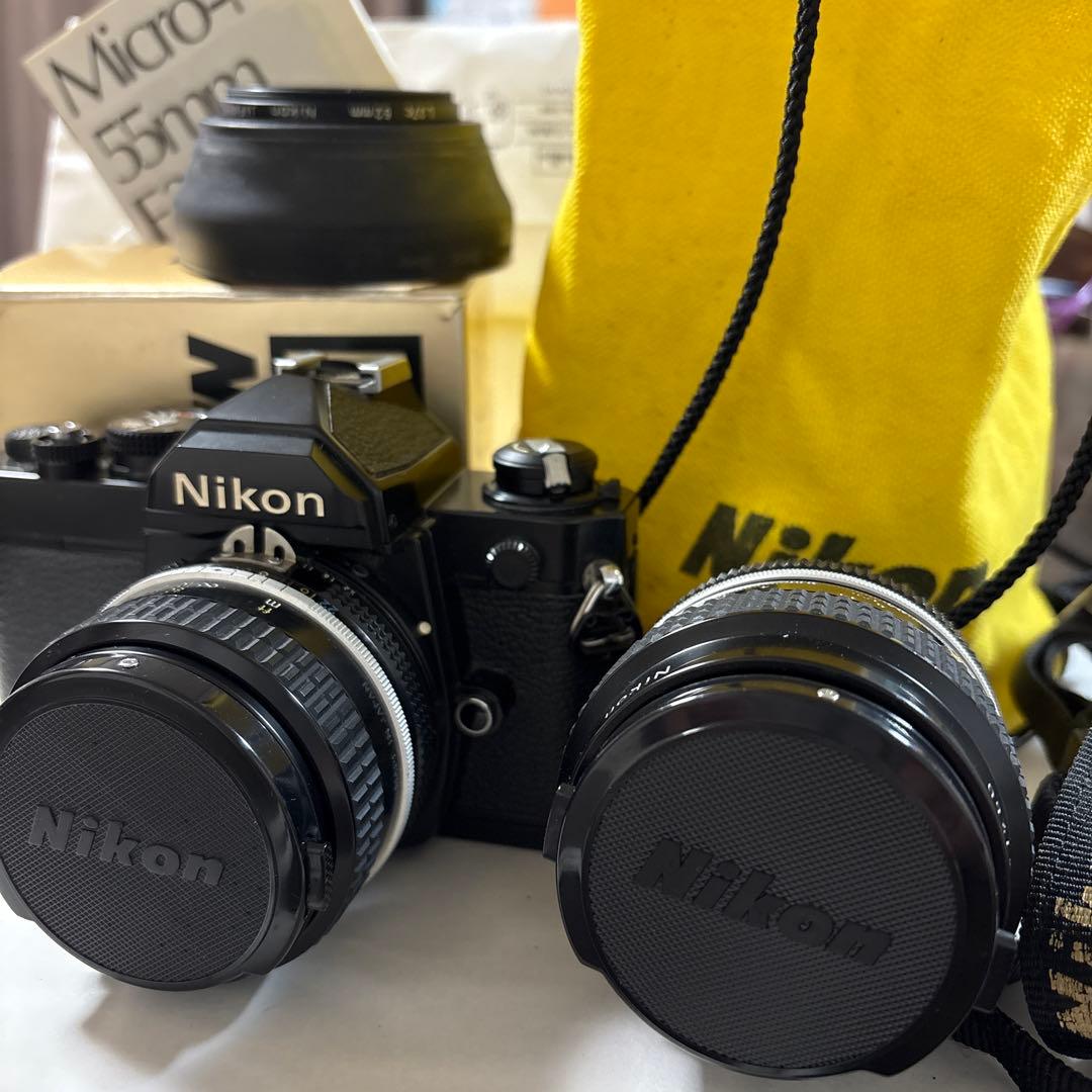 Nikon ニコンFM ブラックフィルムダブルレンズ