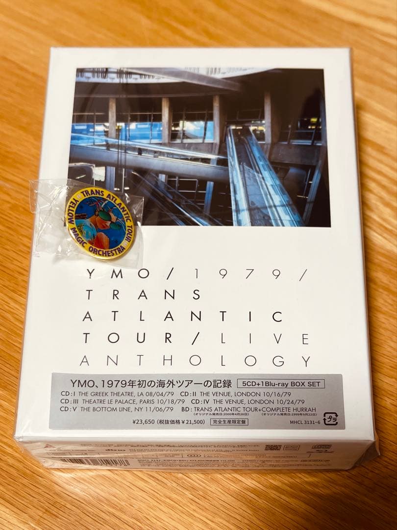 YMO 1979 TRANS ATLANTIC TOUR LIVE ピンバッジ付