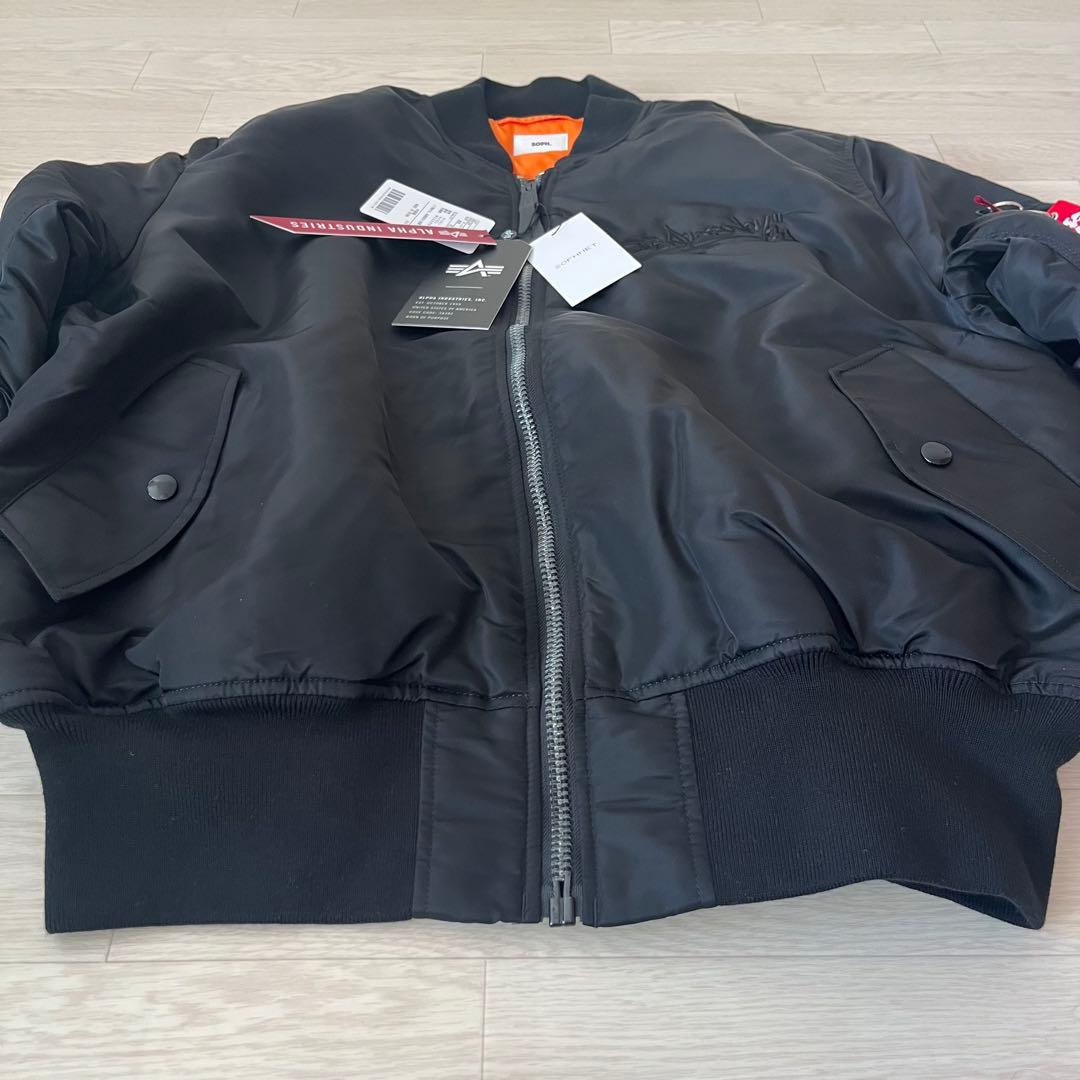 未使用XL SOPH×ALPHA WILD BUNCH GRAFFITI MA1