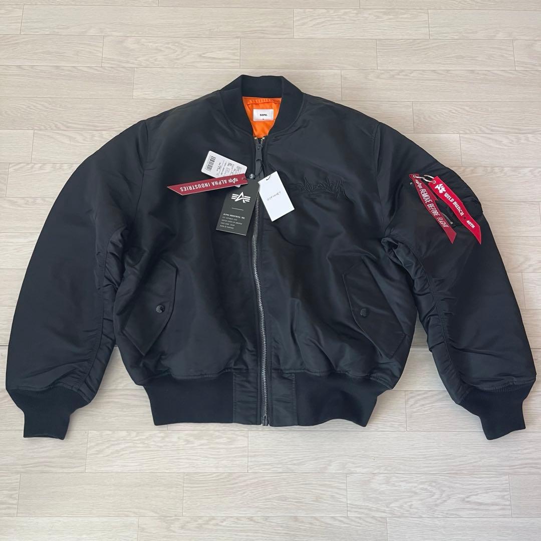 未使用XL SOPH×ALPHA WILD BUNCH GRAFFITI MA1