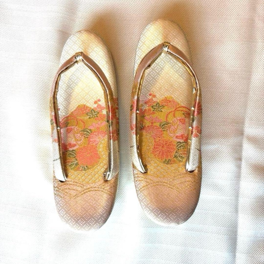 振袖　草履・バッグ・ファー・和装小物付き　正絹　京都きもの友禅　身丈160cm