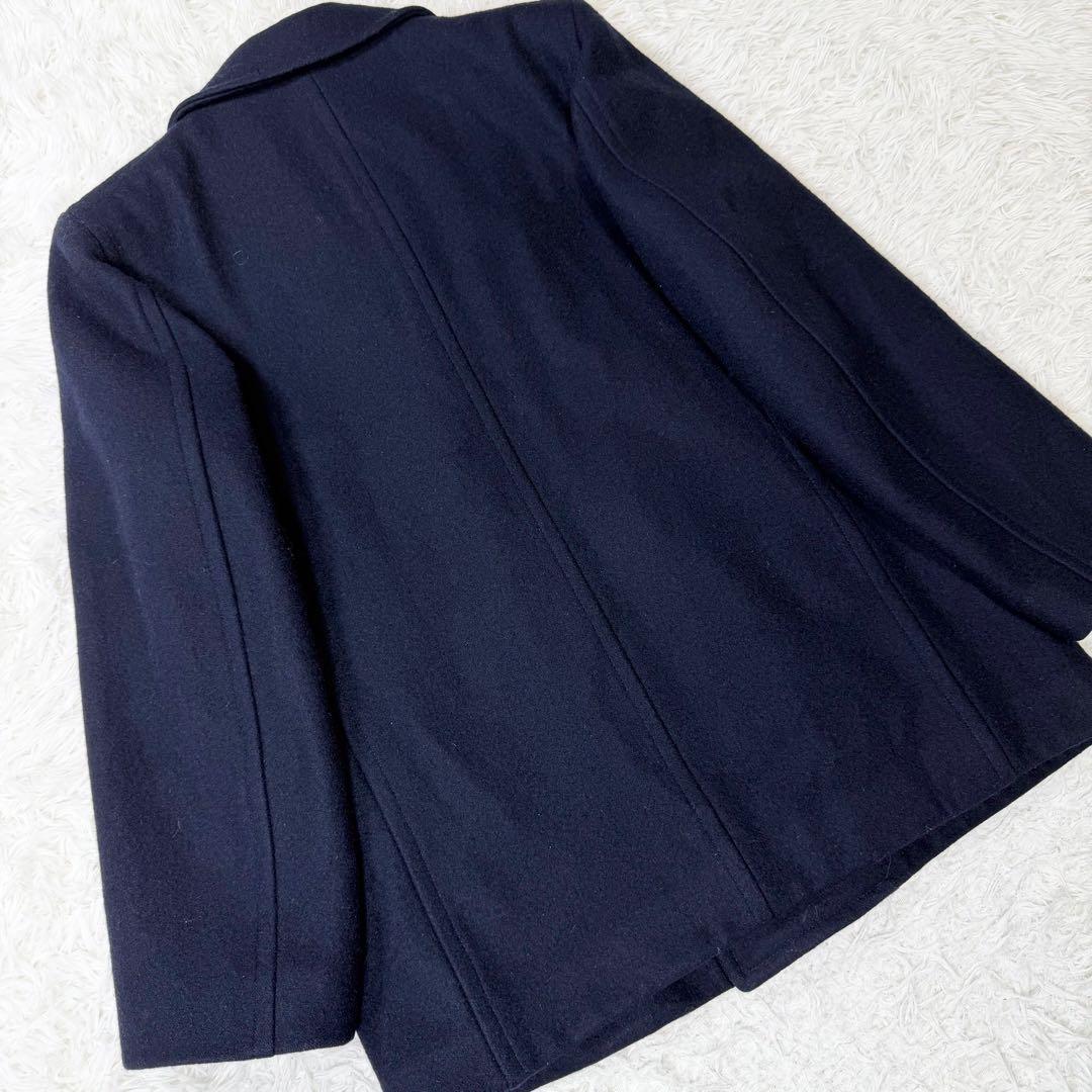 Aquascutum アクアスキュータム　ピーコート　ヴィンテージ　裏地赤　金鎖