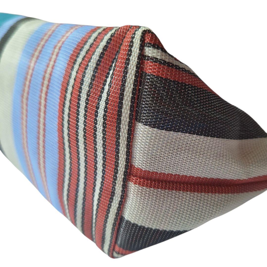 MARNI MARKET マルニ ストライプ メッシュバッグ (中古品)