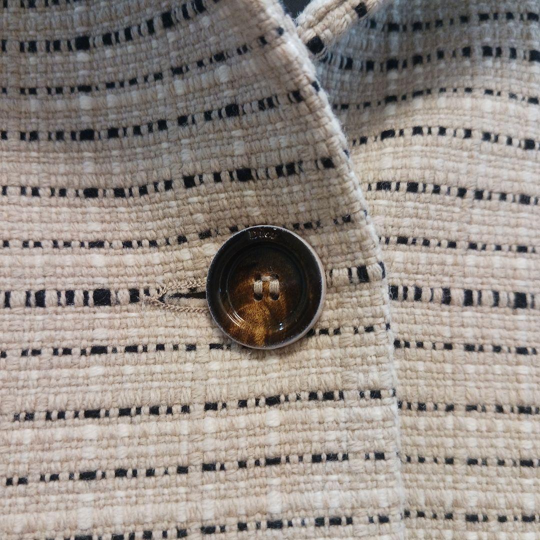 【未使用に近い】クリスチャンディオール ベージュペプラムコート 140