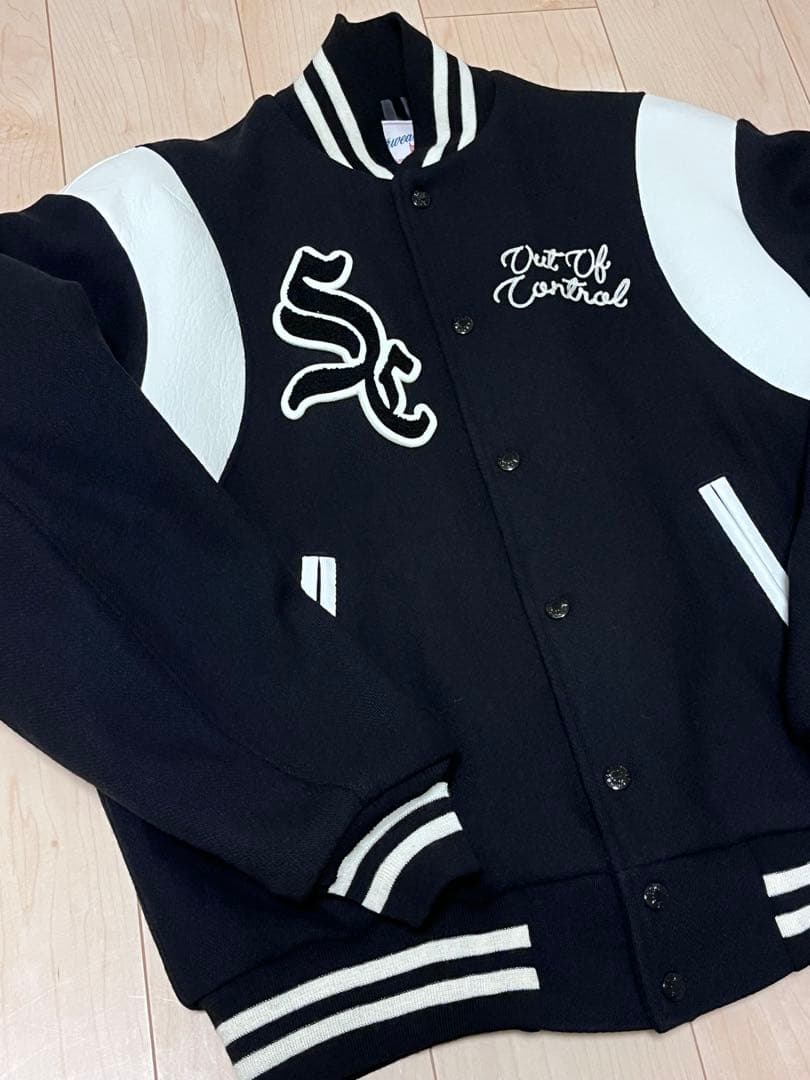 SC/サブカルチャー STADIUM JACKET / 黒 スタジャン