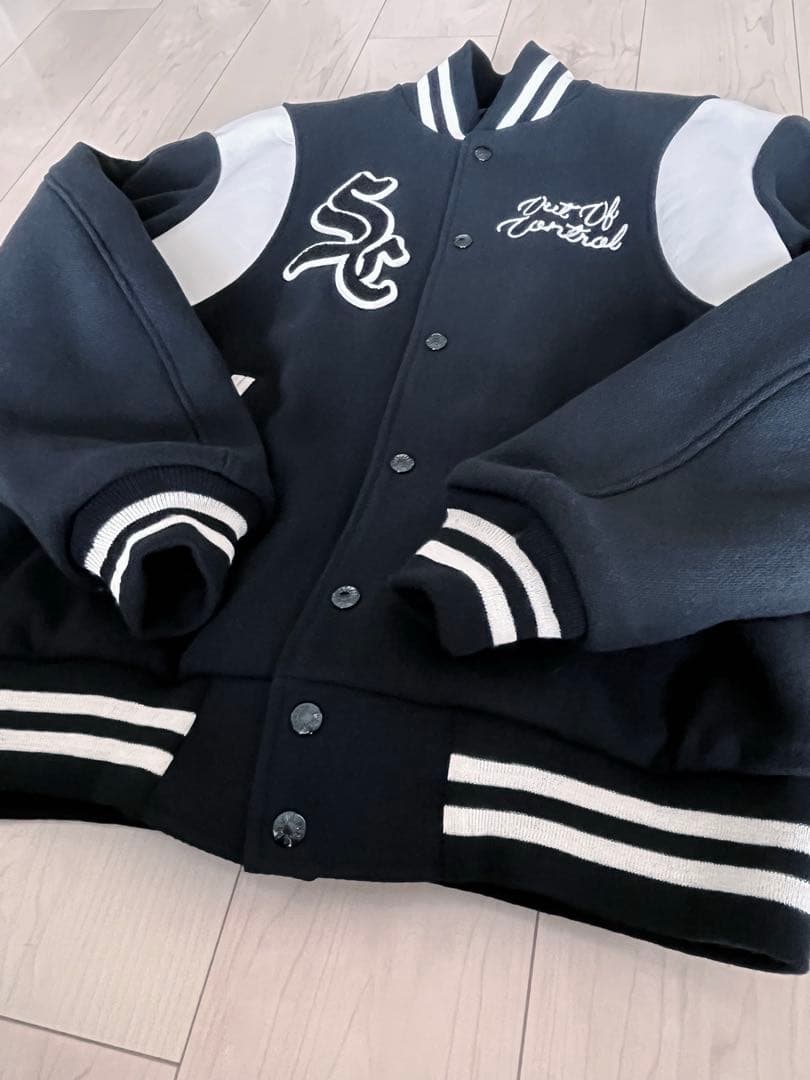 SC/サブカルチャー STADIUM JACKET / 黒 スタジャン