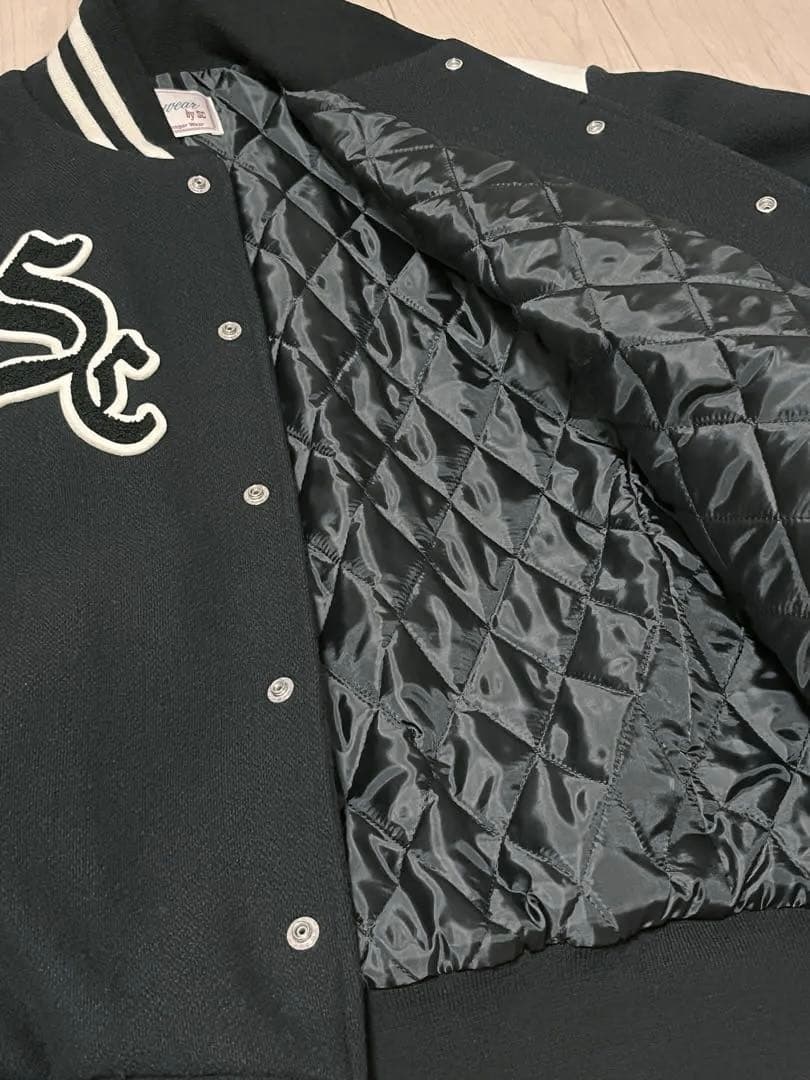 SC/サブカルチャー STADIUM JACKET / 黒 スタジャン