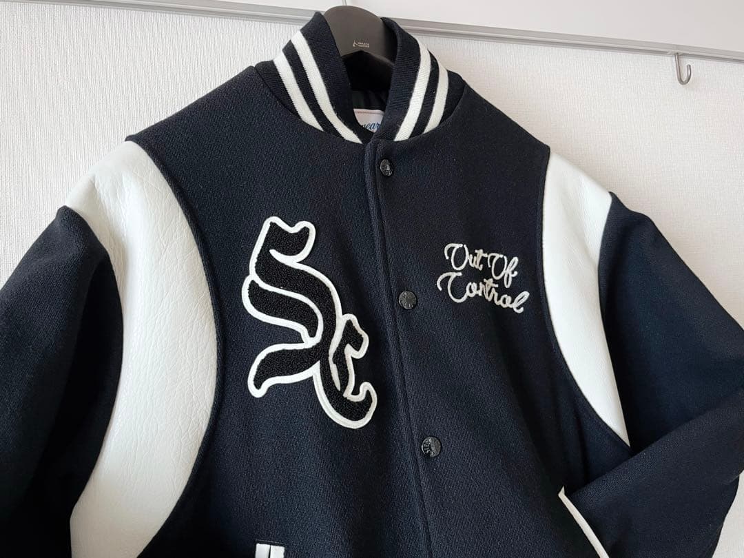 SC/サブカルチャー STADIUM JACKET / 黒 スタジャン