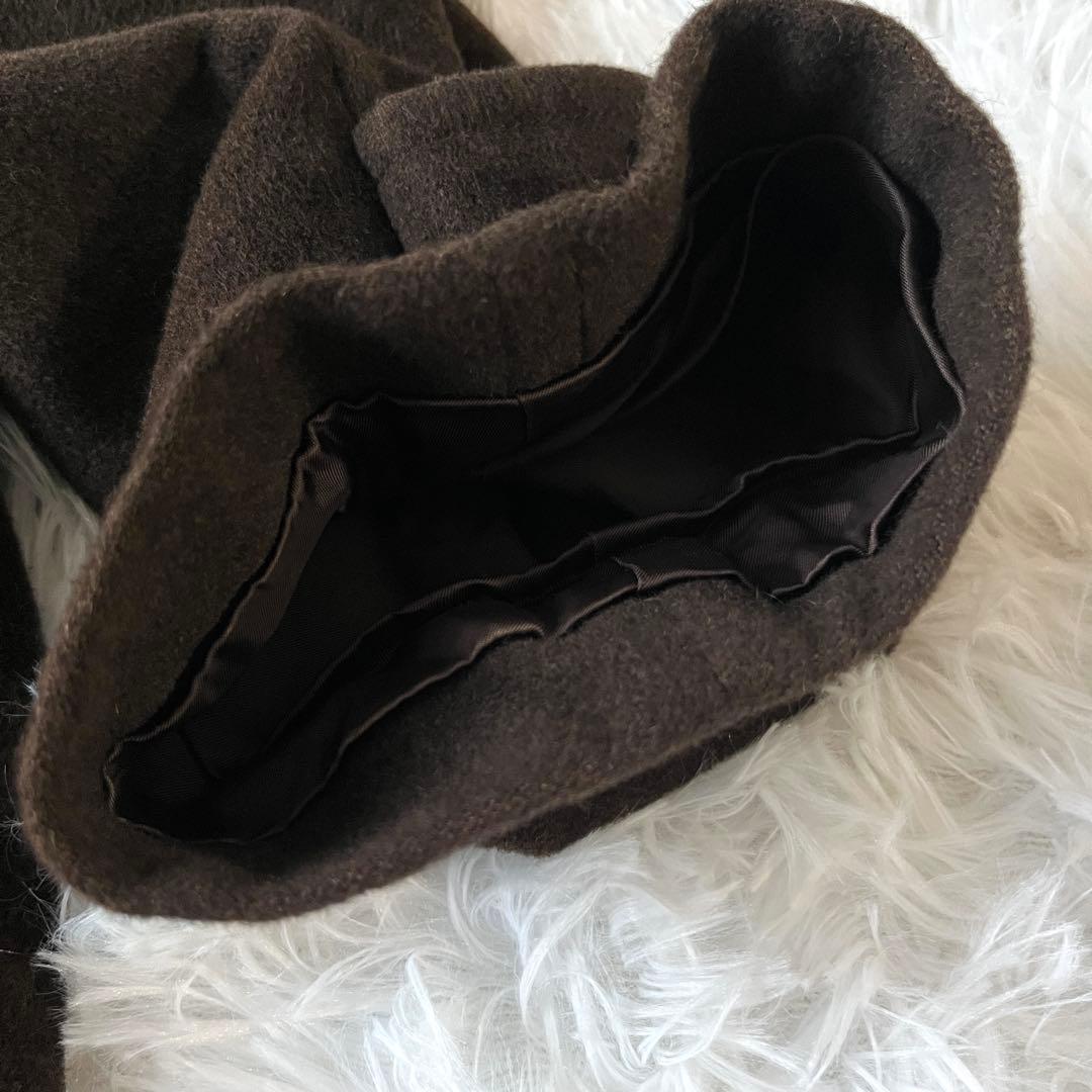 【極美品】ロペ　アンゴラ60%混　ロングコート　ブラウン マキシ丈