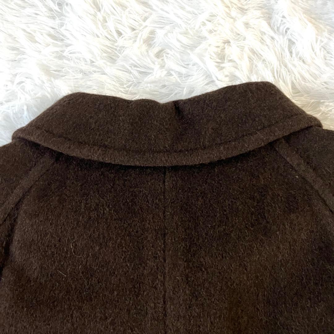 【極美品】ロペ　アンゴラ60%混　ロングコート　ブラウン マキシ丈
