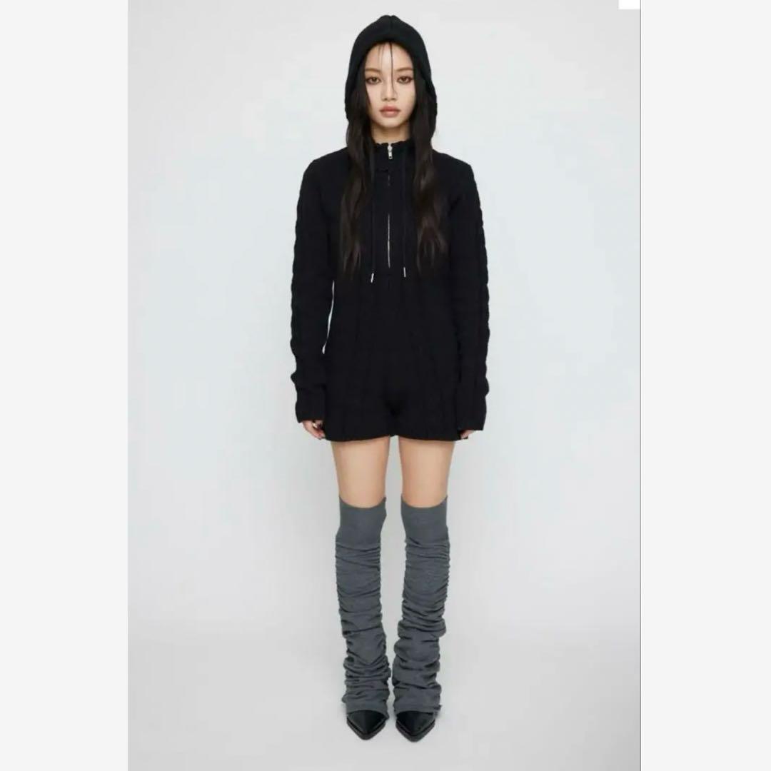 lagua gem ラグアジェム cable ニットロンパース