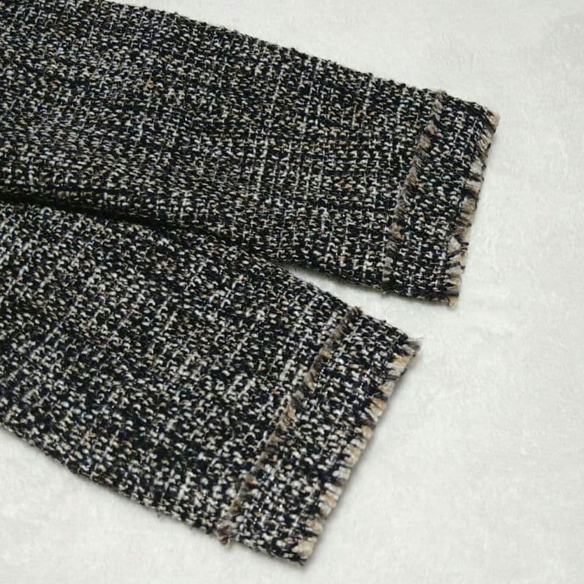 【美品】 F by ROSSO　ミックスツイードノーカラージャケット 人気