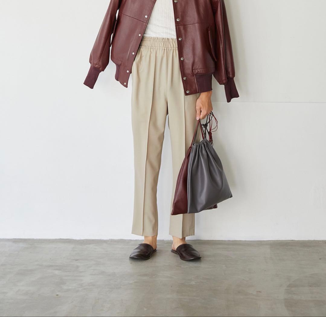 パンツ POSTELEGANT Wool Easy Trousers 2023ss