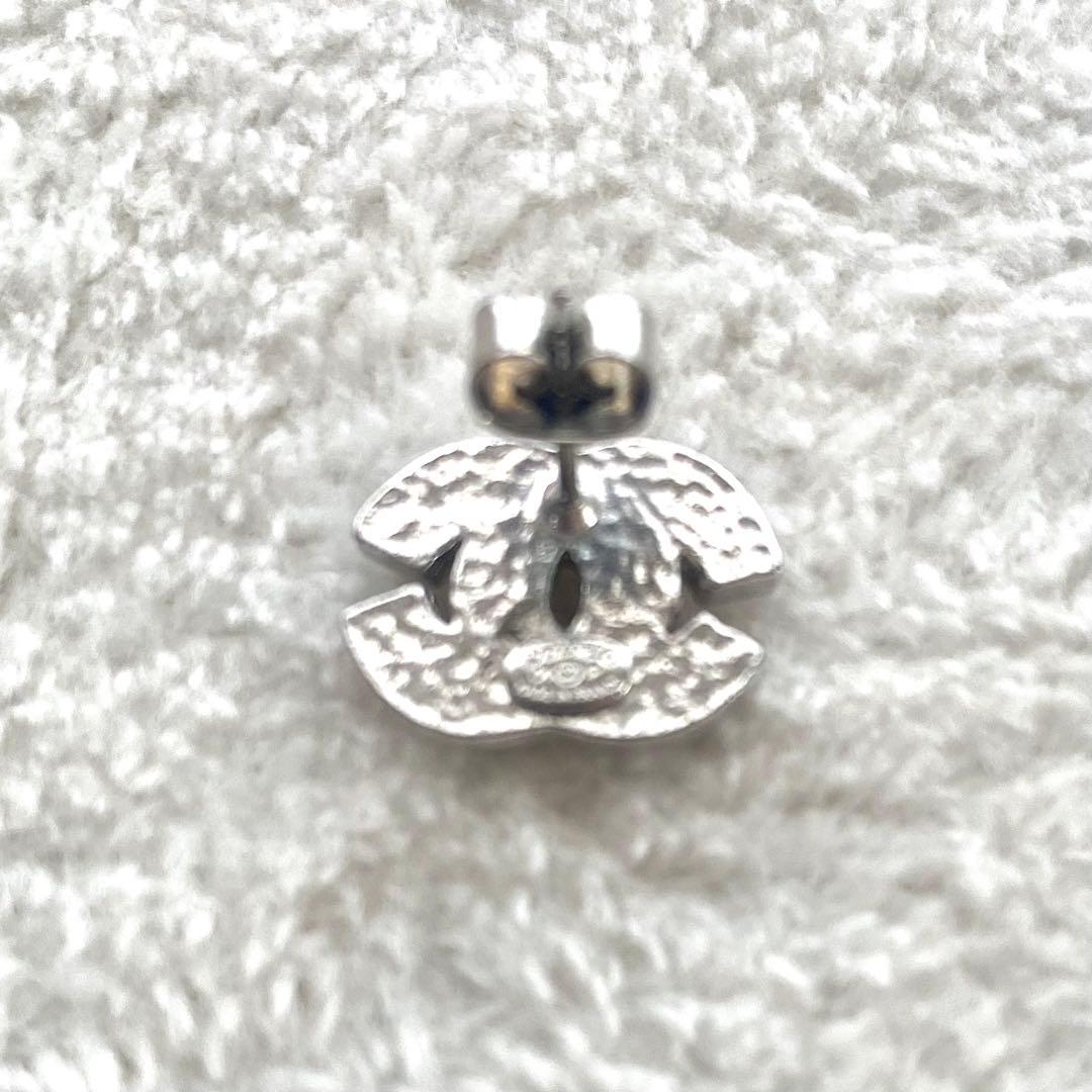 CHANEL シャネル ココマーク 片耳 ピアス ストーン アクセサリー 刻印