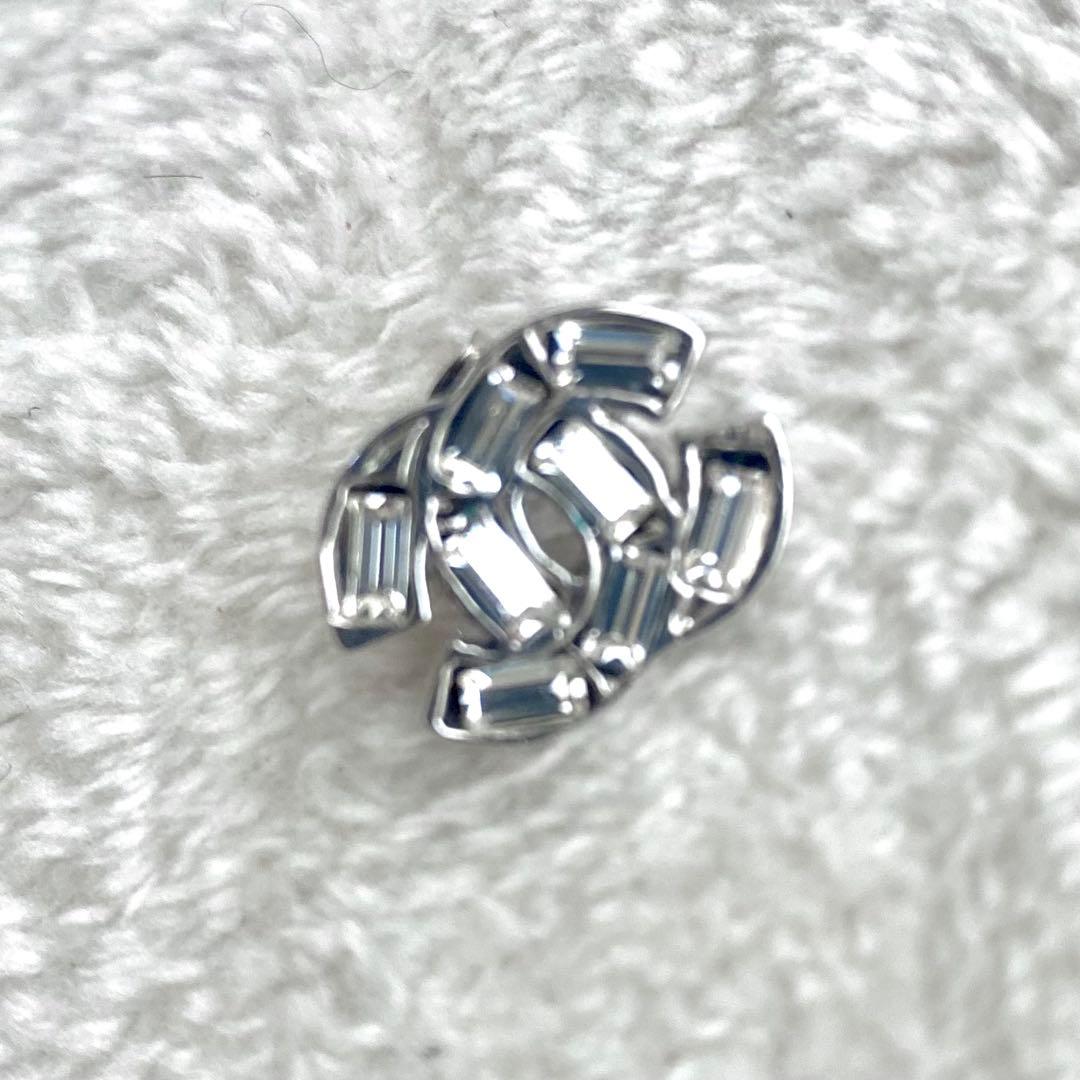 CHANEL シャネル ココマーク 片耳 ピアス ストーン アクセサリー 刻印