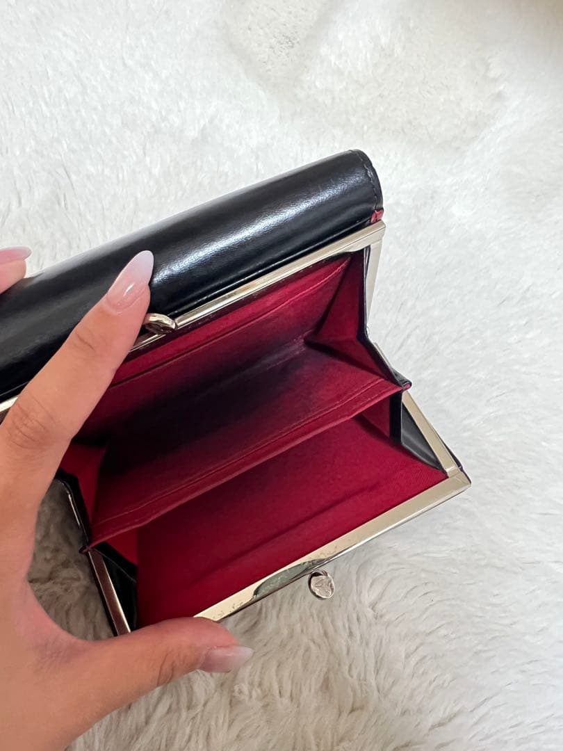 【Vivienne Westwood】黒 レザー 三つ折り財布