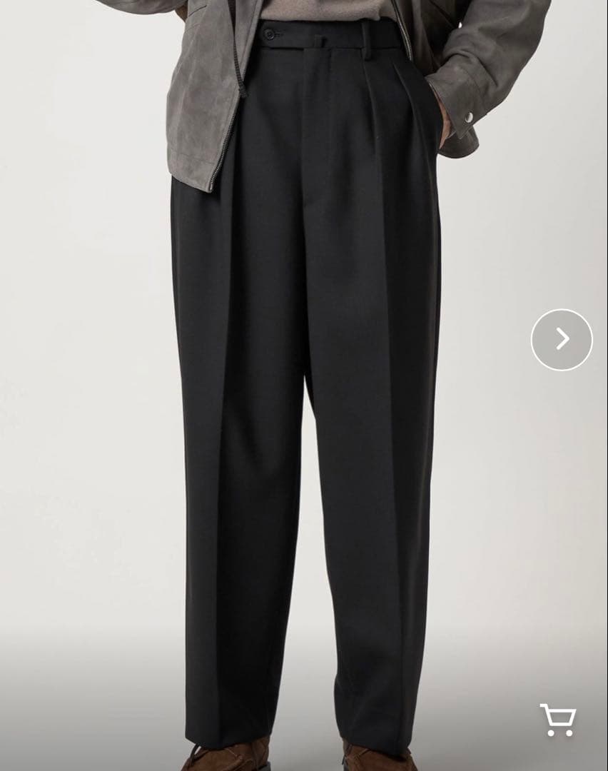 Steven Alanヴィンテージツイル インツープリーツ ドレス トラウザーズ