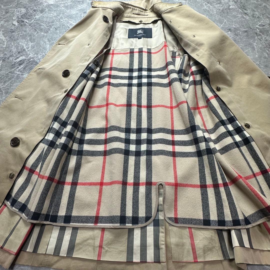 バーバリーロンドン♡トレンチコート　ライナー　ベルト　メガチェック　ハニー　36