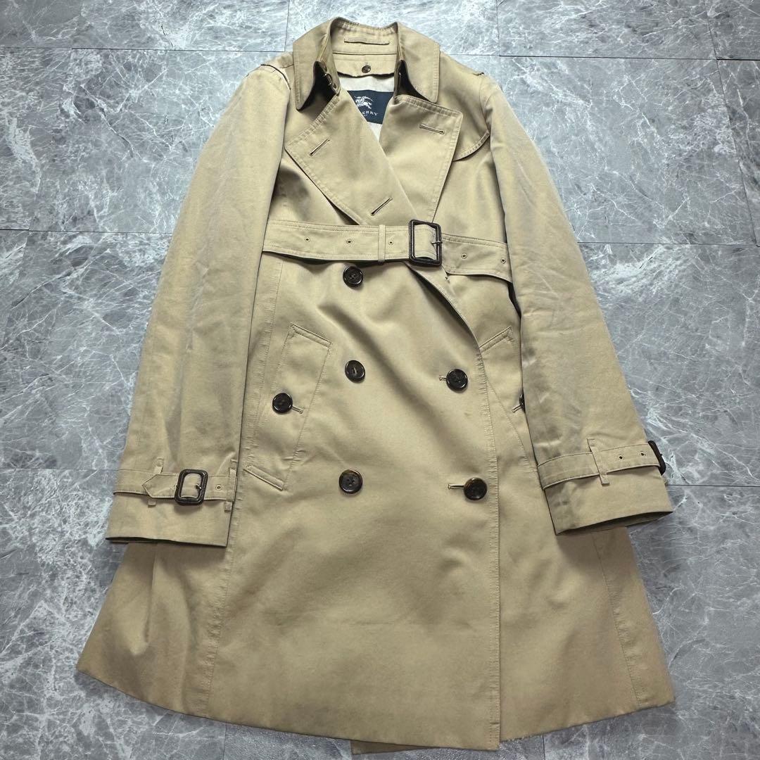 バーバリーロンドン♡トレンチコート　ライナー　ベルト　メガチェック　ハニー　36