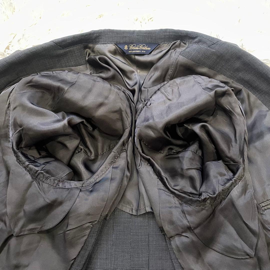 ブルックスブラザーズ 40REG モヘヤ混 セットアップ スーツ グレー