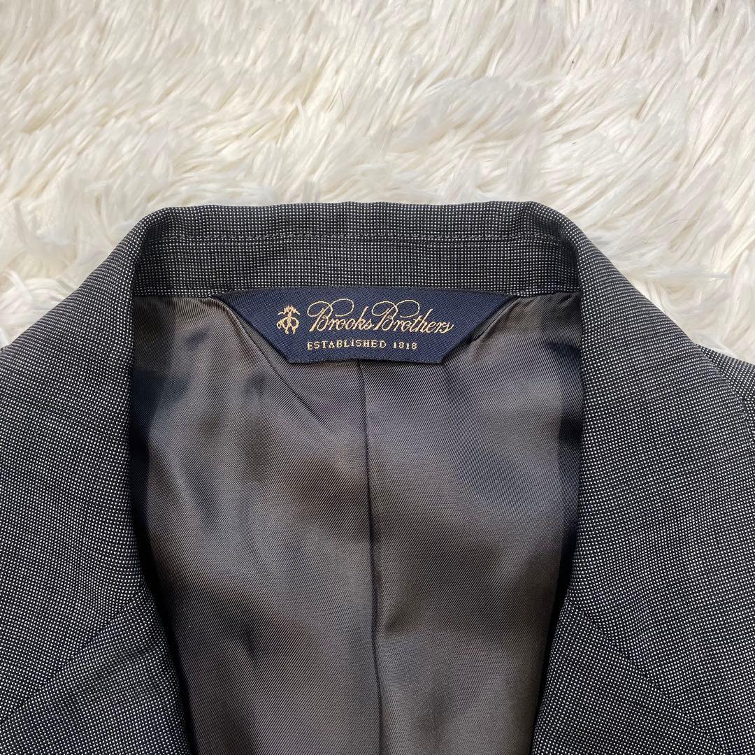 ブルックスブラザーズ 40REG モヘヤ混 セットアップ スーツ グレー