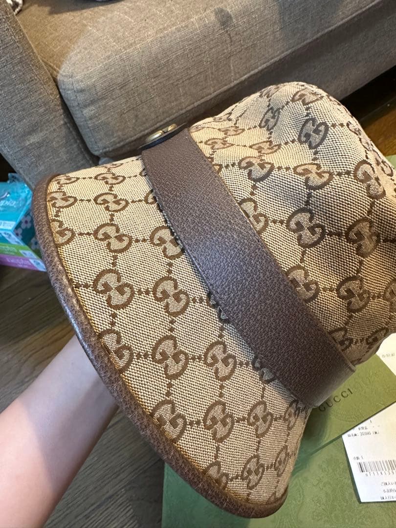 GUCCI GGモノグラム バケットハット　S