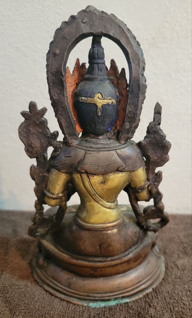 アンティーク　チベット仏像　銅製