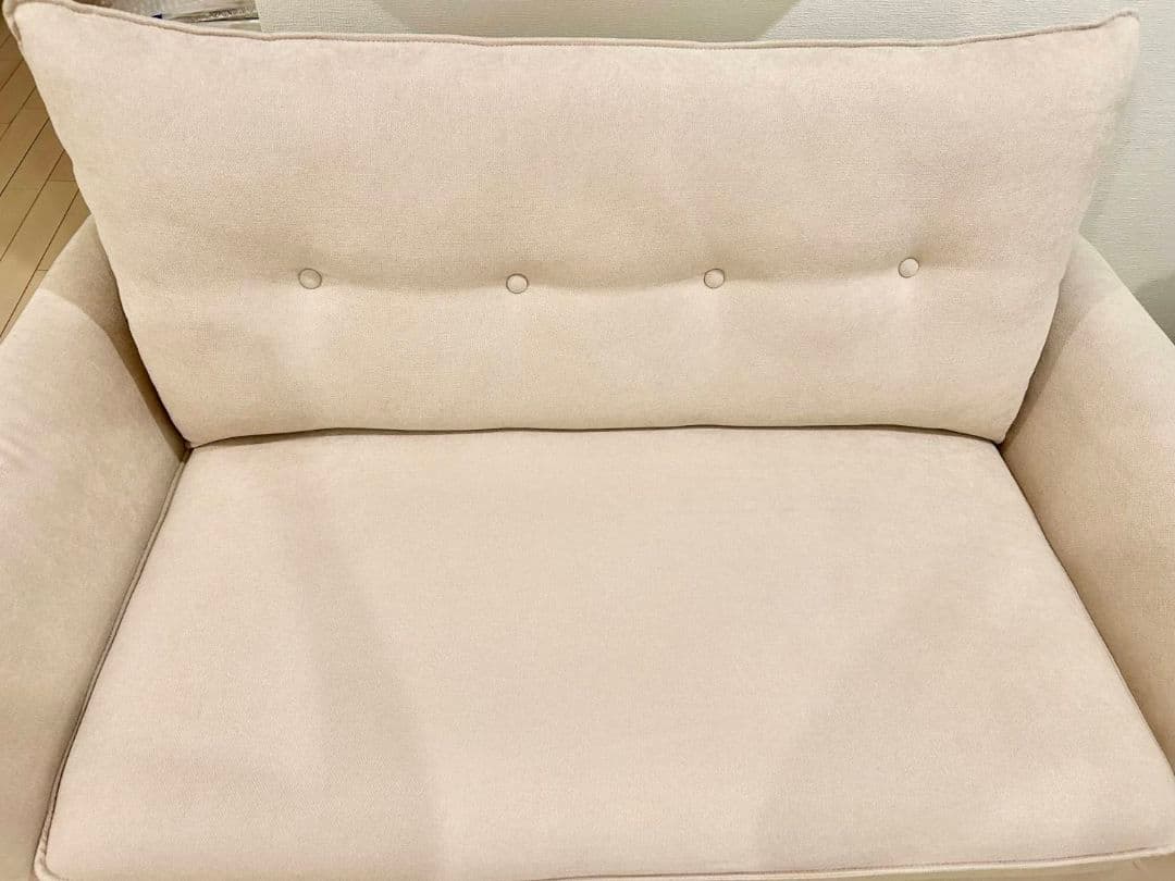 【HONO hono】ニトリ　コンパクトソファ 2人掛け　ベージュ 送料込