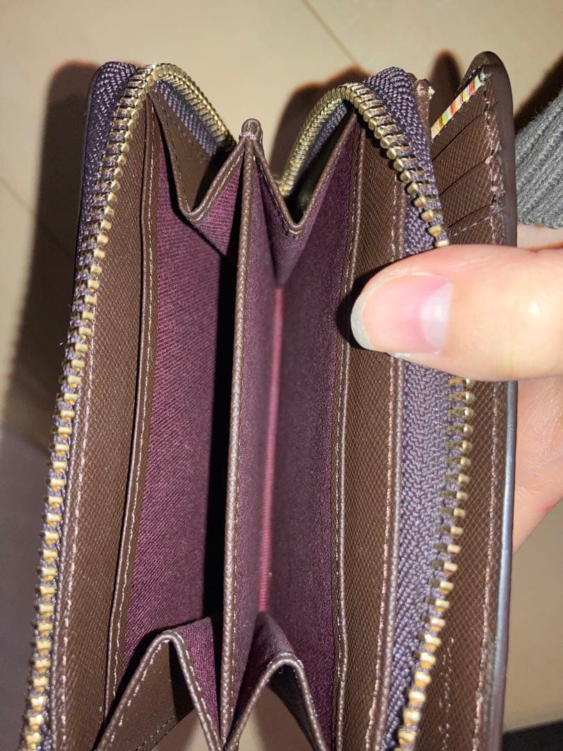 牛革　二つ折り財布　ポールスミス