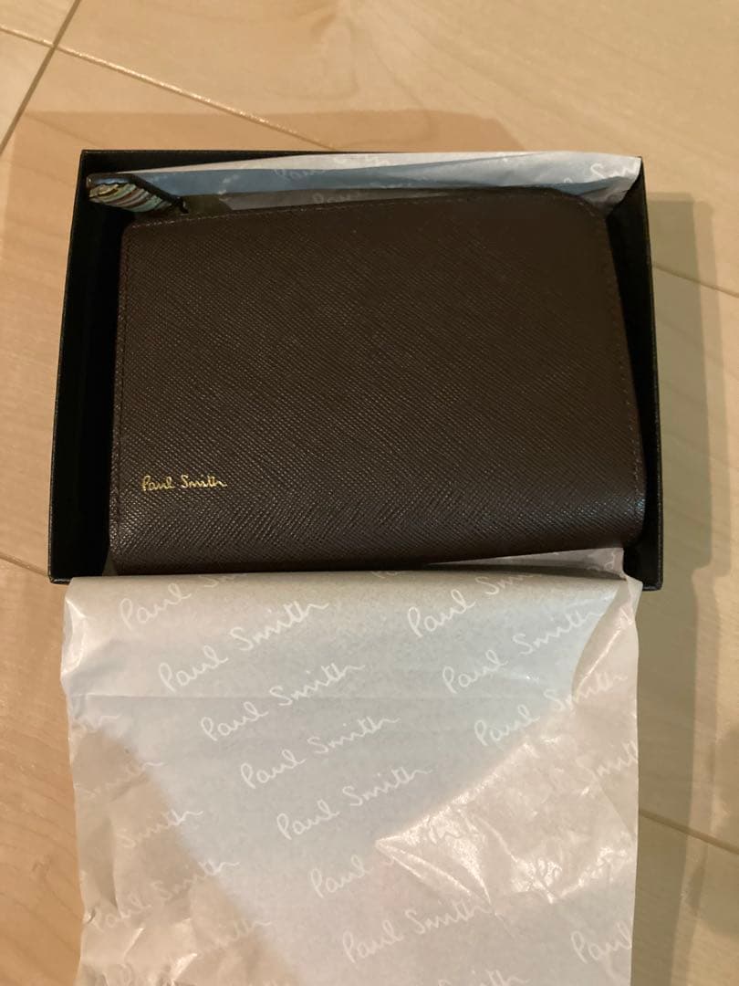 牛革　二つ折り財布　ポールスミス
