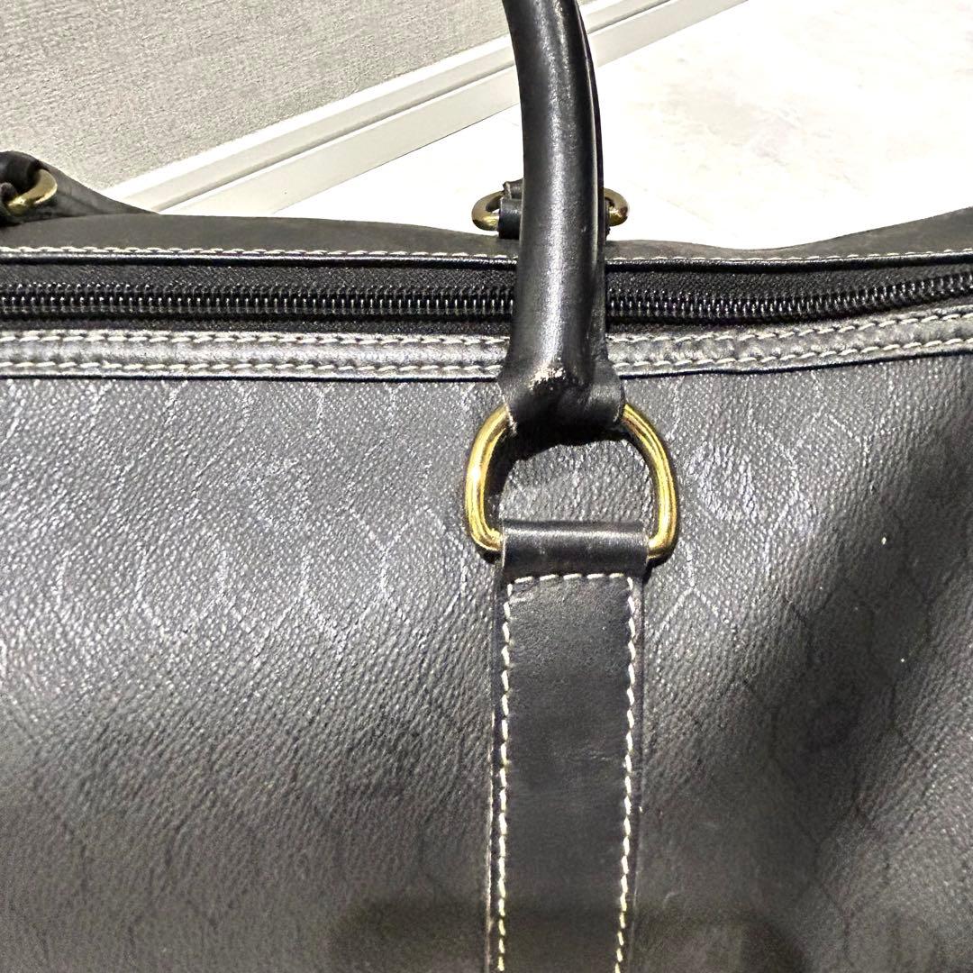 Christian Dior/ディオール ブラック ボストンバッグ 南京錠　鍵付