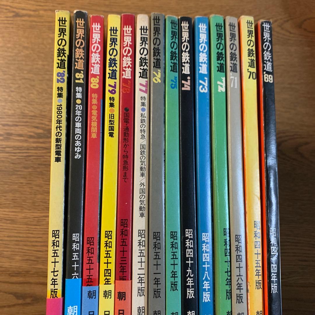 【貴重鉄道本】世界の鉄道14冊（1969〜1982年）