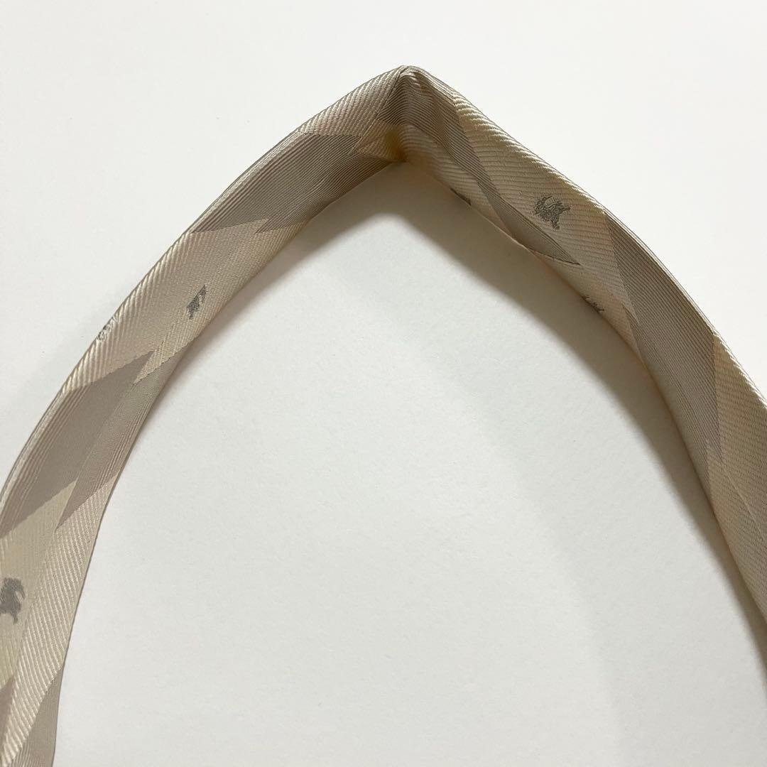 激レア★【美品】バーバリー ネクタイ ホースロゴ×ストライプ柄 シルク100%