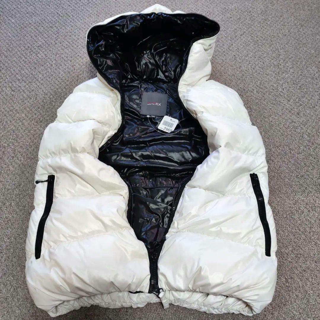 美品 DUVETICA ダウンベスト 白 レディースM 42 FEBE 627