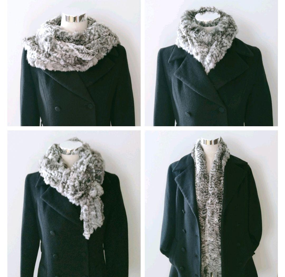 未使用タグ付き✨️ チンチラファー リアルファー マフラー