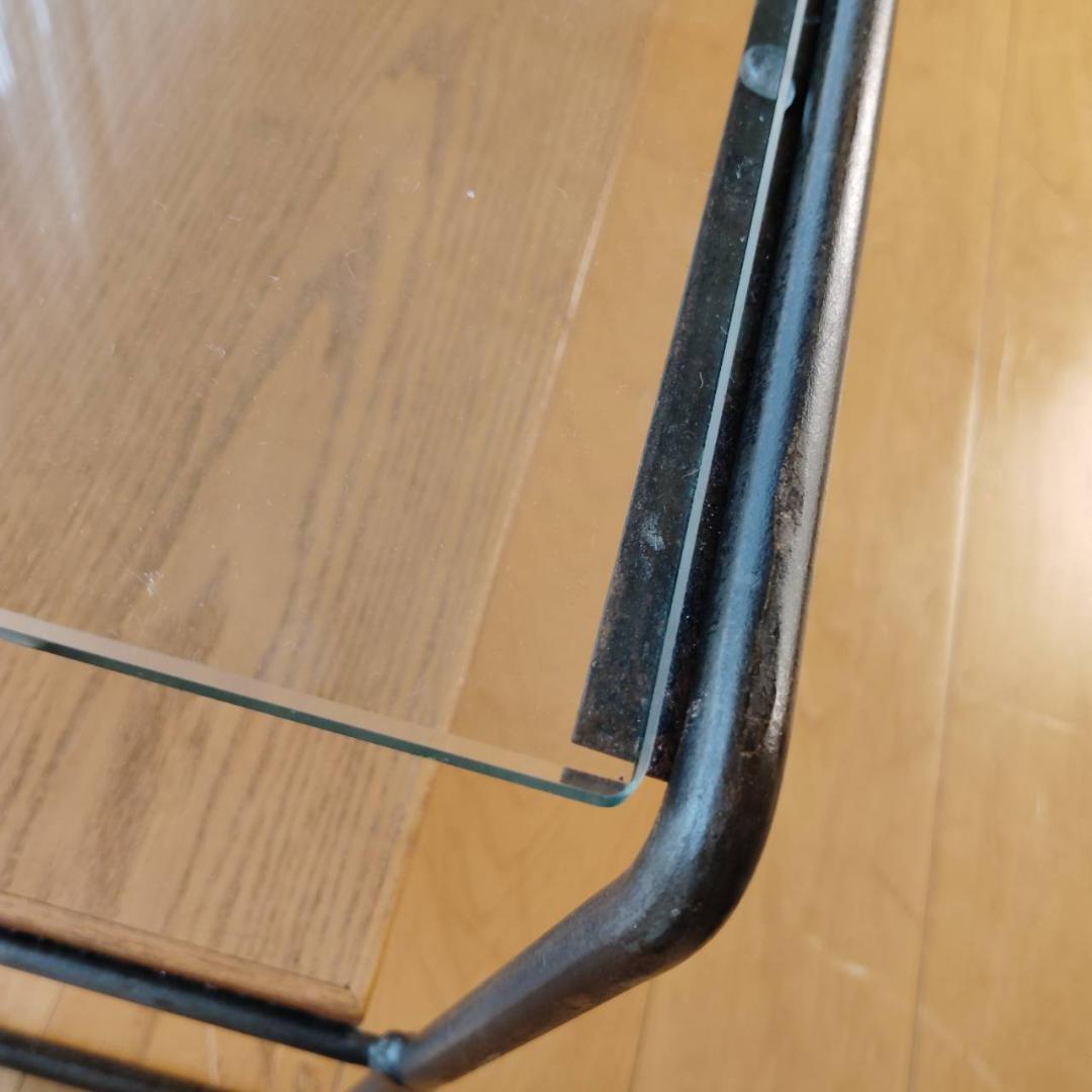 a.depeche(アデペシュ)ガラス 木製 センターテーブル ガラス天板