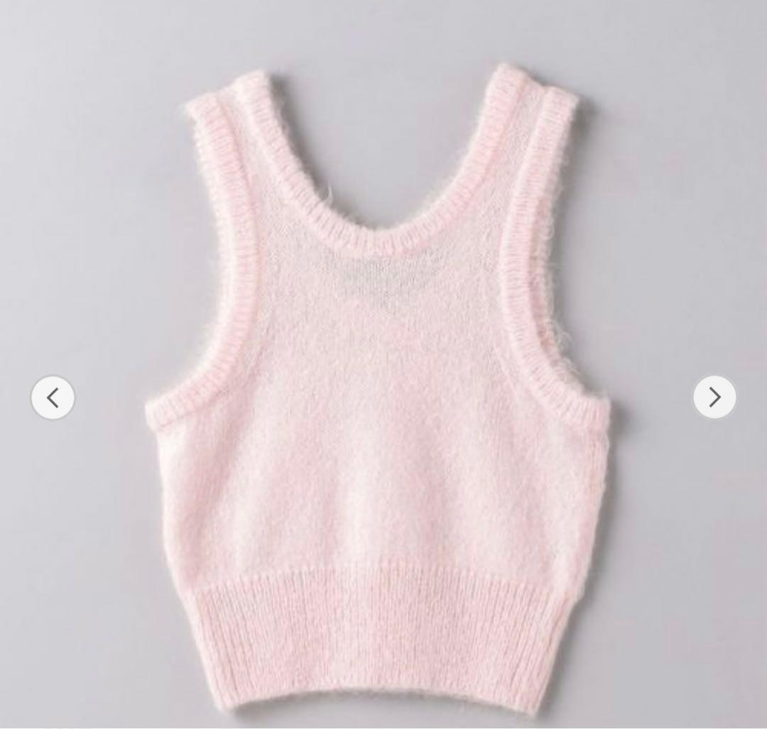 AURALEE ピンク ニットベスト サイズ2