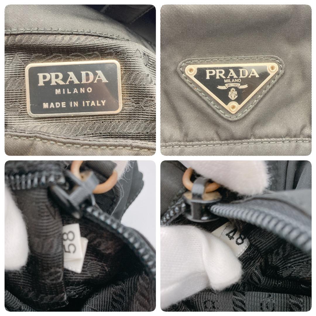 PRADA プラダ ショルダーバッグ フラップ ロゴ　ブラック カメラバッグ