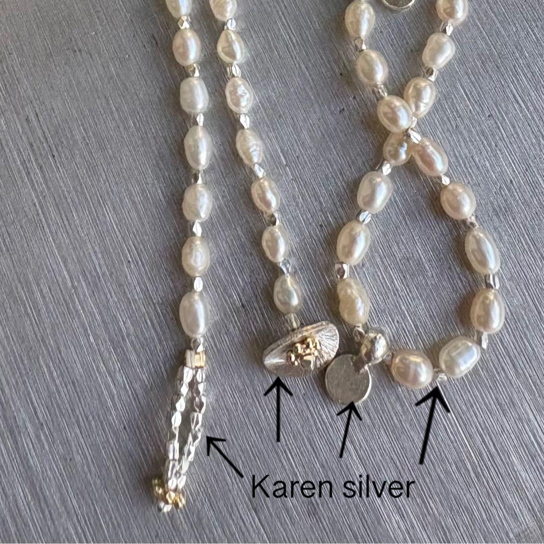 パール カレンシルバー ネックレス