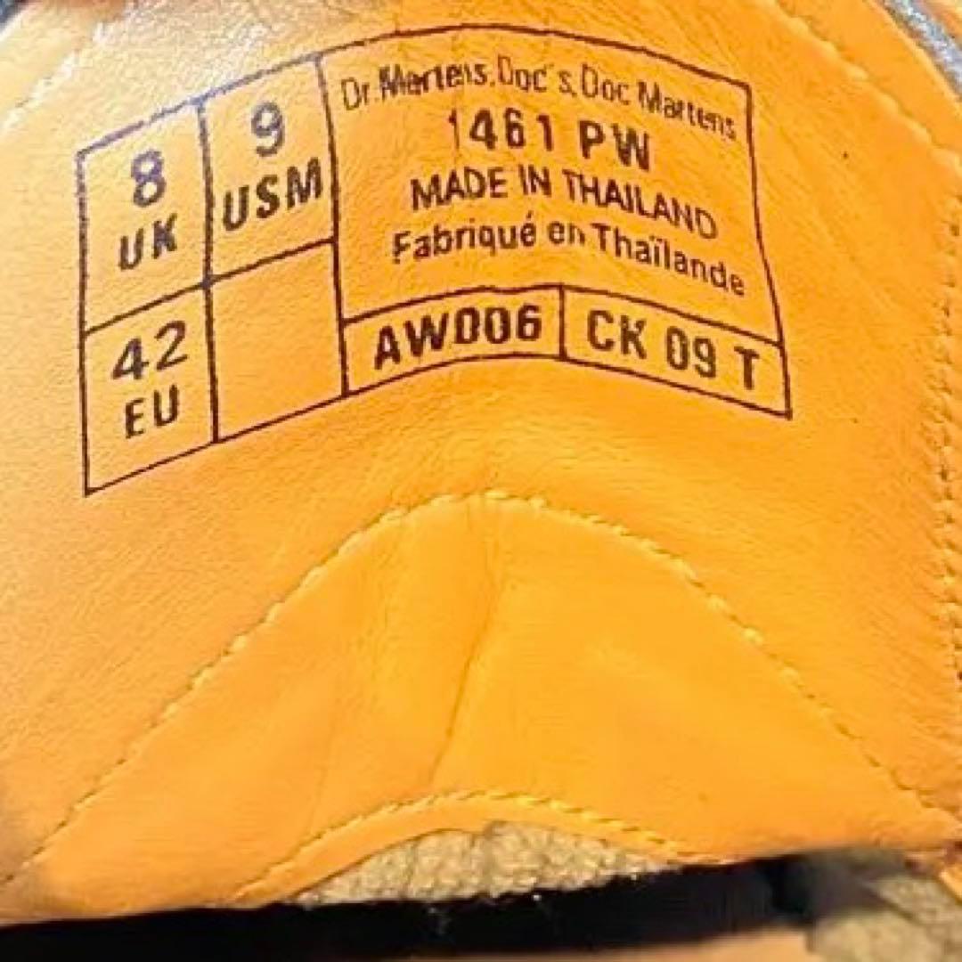 【極美品】Dr Martensドクターマーチン1461PW UK8【27】