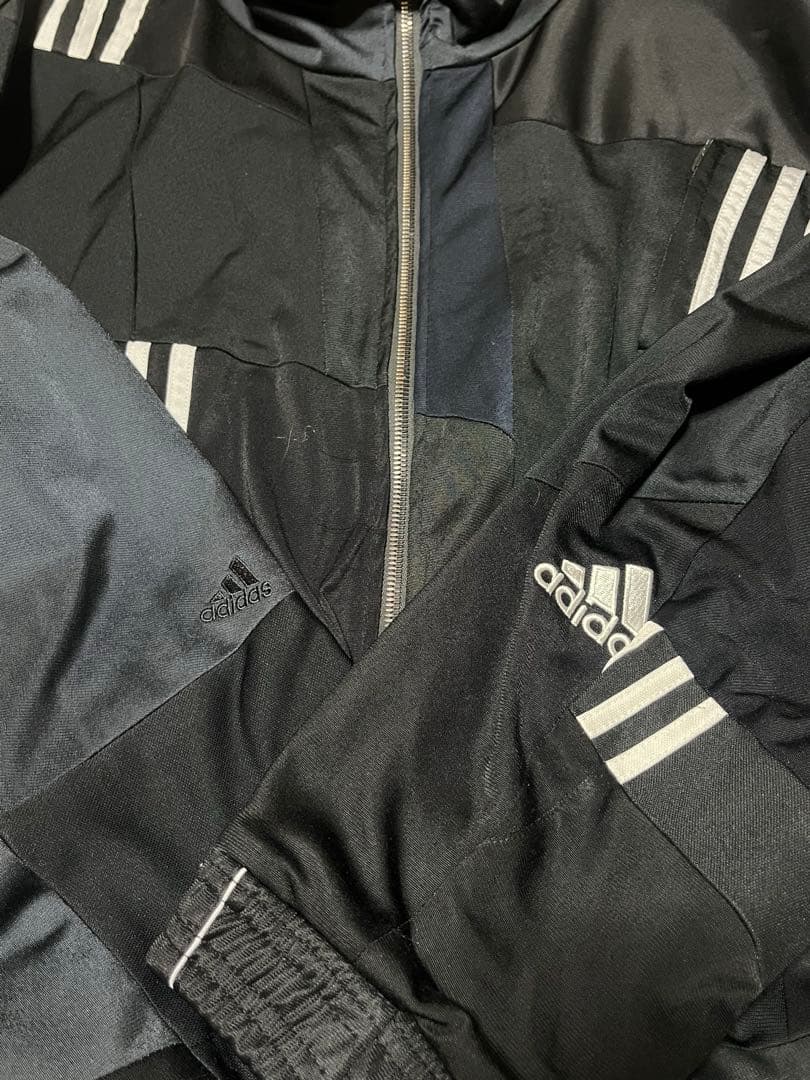 adidas 再構築 ドッキング リメイク ジャージ トラックジャケット